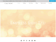 Tablet Screenshot of empress-shih-tzu.com